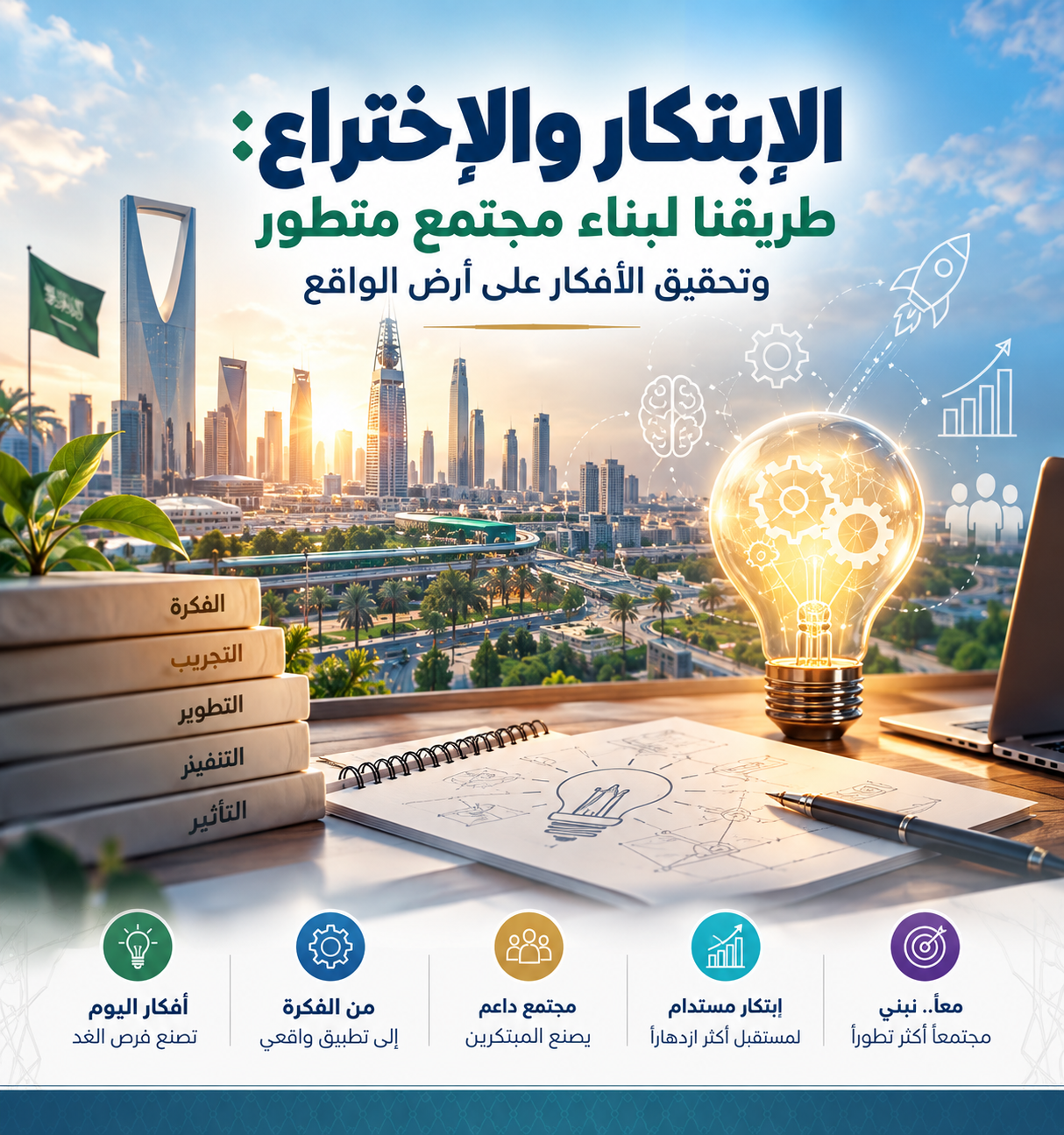 الابتكار والاختراع: طريقنا لبناء مجتمع متطور وتحويل الأفكار إلى واقع