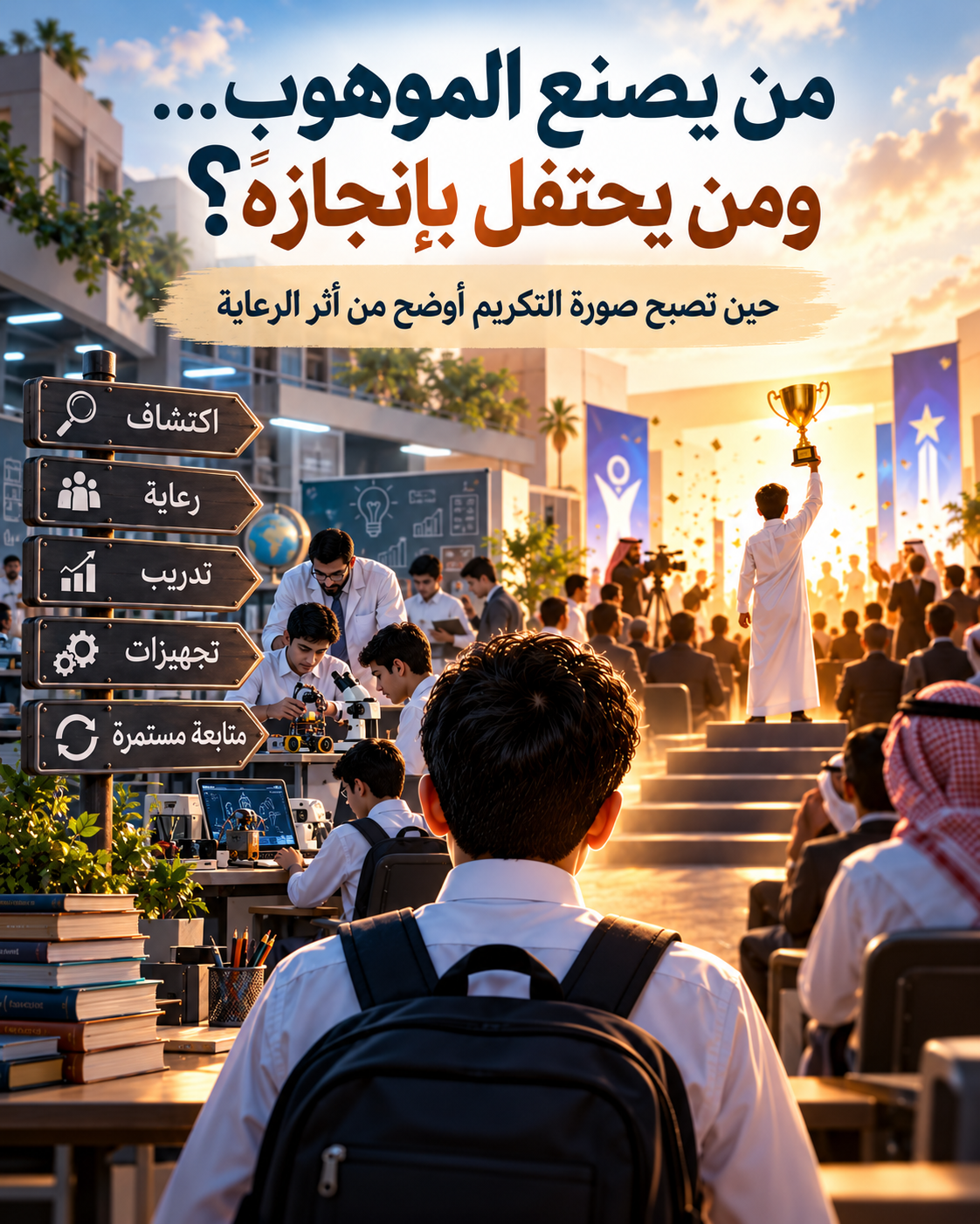 من يصنع الموهوب... ومن يحتفل بإنجازه؟